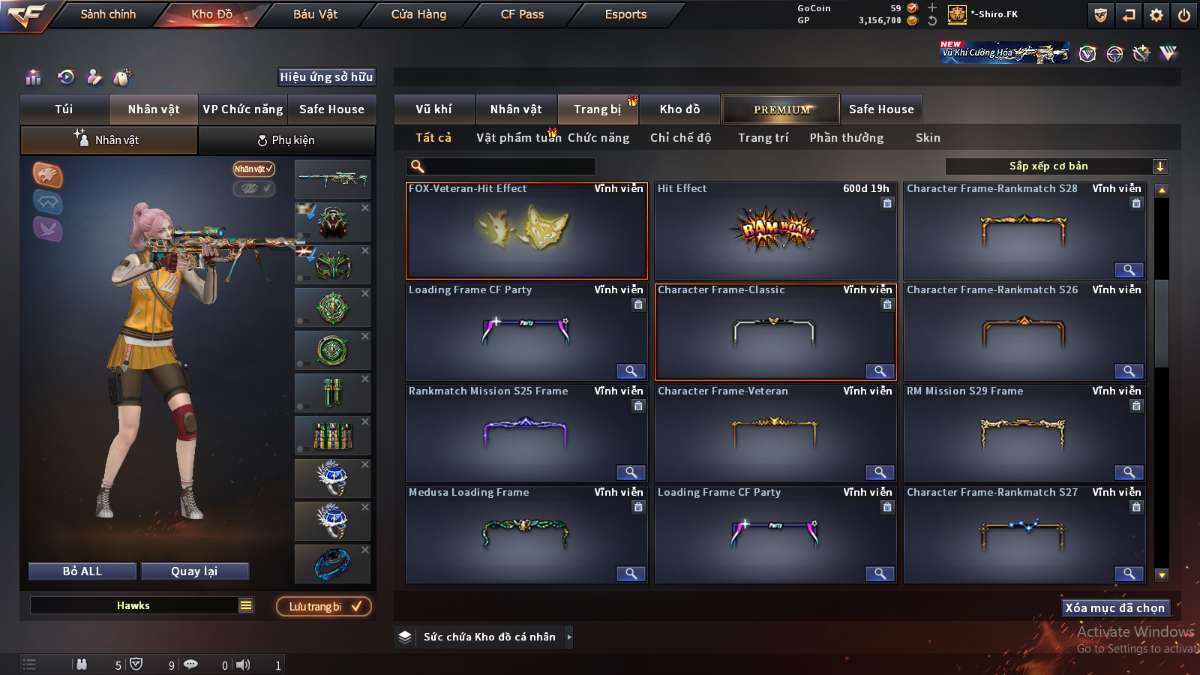 shop acc cf uy tin gia re